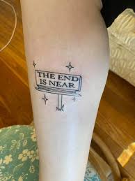 Check spelling or type a new query. The End Is Near In 2021 Tiny Tattoos Tattoos Stick Poke Tattoo