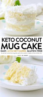 With these recipes, it will only take you minutes to accomplish! Keto Coconut Flour Mug Cake Easy Low Carb Healthy A Keto Vanilla Mug Cake With Coconut Fro Low Carb Mug Cakes Coconut Flour Mug Cake Low Carb Recipes Dessert
