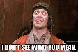 I Don T See What You Mean Steve Buscemi Confused Meme Generator