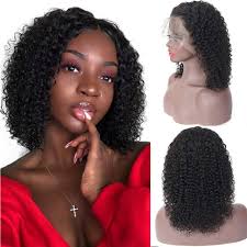It can also cause the hair to tangle easily. Amazon Com Kinky Curly Lace Front Wigs Human Hair 4b 4c Short Curly Bob Lace Wig Remy Hair 13x4 Glueless Lace Wig Free Part Pre Plucked With Baby Hair 150 Density Natural