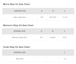 Genuine Burton Freestyle Bindings Size Chart 2019