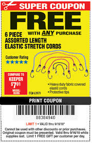 In this video i review the harbor freight elastic stretch tie downs commonly called bungee cords. Harbor Freight Tools Coupon Database Free Coupons 25 Percent Off Coupons Toolbox Coupons 6 Piece Elastic Stretch Cords