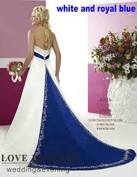 White And Royal Blue Wedding Dresses In 2020 Blue Wedding Dress Royal Purple Wedding Dress Online Wedding Dress