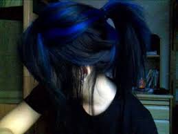 Is it a good idea? Blue Hair Streaks Of Blue In Black Hair Make The Colour More Interesting Hair Styles Hair Streaks Blue Hair Streaks