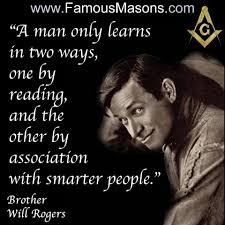 Brother Will Rogers | Famous freemasons, Freemason quotes, Freemason