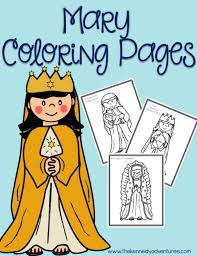There are tons of great resources for free printable color pages online. Mary Coloring Pages The Kennedy Adventures