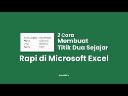 We did not find results for: 2 Cara Membuat Titik Dua Sejajar Di Excel Sangu Ilmu