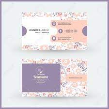 Personalized business cards are what you need to give everyone your contact information. Double Sided Horizontal Modern Business Card Template With Cute Royalty Free Cliparts Vectors And Stock Illustration Image 120562788