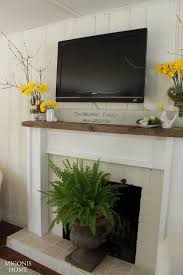 Spring Mantle 2013 Migonis Home Summer Mantle Decor Fireplace Mantel Decor Farmhouse Mantle Decor
