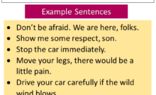 Almost every day we come across imperative sentences in our conversations; Imperative Sentences Definition And 8 Example Sentences Lessons For English