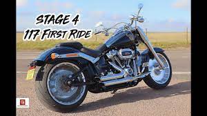 2018 Fat Boy 117 Stage 4 First Ride - YouTube