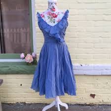 Zara | Dresses | Beautiful Cornflower Blue Cocktail Dress | Poshmark