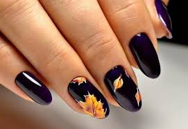 35 Leaf Nails Art Ideas For Your Fall In 2020 Fall Leaves Nail Art Fall Nail Designs Popular Nail Designs