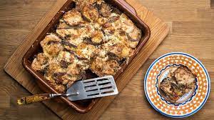 Baked Eggplant With Ricotta Mozzarella And Anchovy Recipe Recipe Baked Eggplant Cooking Anchovy Recipes