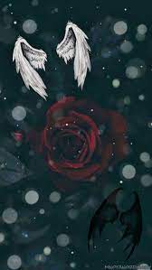 Dark Rose Angel Demon Wallpaper Cute Wallpaper Backgrounds Iphone Wallpaper Tumblr Aesthetic Angel Wallpaper