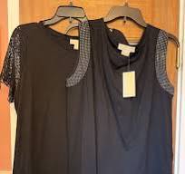 Michael Michael Kors Women Lot of 2 Black Tops New w Tags