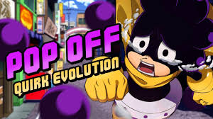 He feels a sense of kinship with izuku due to both of their quirks causing themselves bodily harm; Mineta Minoru Grape Juice Pop Off Quirk Evolution My Hero Academia Youtube