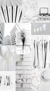White Aesthetic Collage Wallpapers Wallpaper Cave
