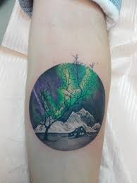 Aurora Borealis Tattoo Tatuaje De Auroras Boreales Auroras Boreales Tatuajes
