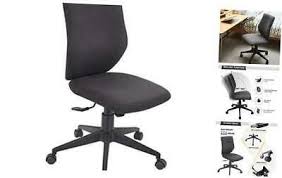 Bowthy Armless Office Chair Ergonomic Computer Task Desk Chair Without Black Affilink Chair Office Chair Desk Chair