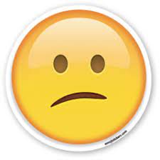 Confused Face Confused Face Emoji Stickers Emoticon