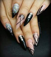 Royal blue and silver print by tartofraises on deviantart. 50 Creative Acrylic Nail Designs With Step By Step Tutorials