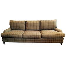 Vintage green and yellow plaid sofa in the manner of dorothy draper. Plaid Couch 3 For Sale On 1stdibs