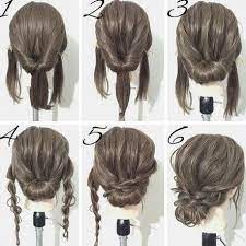 Chignons Simples Et Mignons 31 Agustos 2018 Neu Frisuren Stile 2018 46 Views Admin Medium Length Hair Styles Updos For Medium Length Hair Easy Updo Hairstyles
