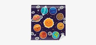 Modelo 3d sistema solar (animado) para baizar como blend, fbx, 3ds, obj, and stl realeza livre no turbosquid: Sticker Set Of Solar System With Cartoon Planets Wall Dibujo Animado Sistema Solar Transparent Png 400x400 Free Download On Nicepng