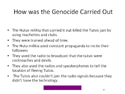 Politics is power paul, hutu power. The Rwandan Genocide 100 Days Of Slaughter April