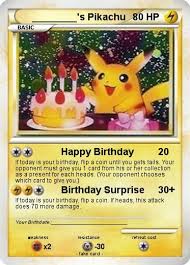 In the games , pokémon centers consist of a healing station run by a pokémon center nurse , a pc , a trading connection club, a battling connection club (neither of which require wired connections as of pokémon firered and leafgreen ), and various npcs. L Anniversaire De Pikachu Birthday Pikachu Pokemon Birthday Card Pokemon Birthday