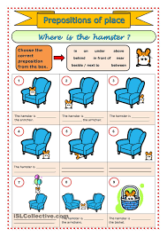 Prepositions Of Place Pagine Di Esercizi Inglese Grammatica Inglese