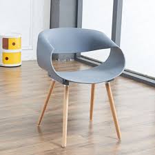 Nordic Fashion Modern Plastic Chair Creative Lounge Chair Solid Wood Coffee Chair Living Room Chairs Solid Wood Chairs Plastic Chair