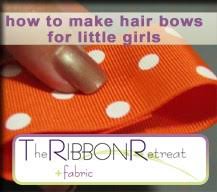 How to make hair bows clips for babies. Easy Instructions On How To Make Hair Bows For Little Girls