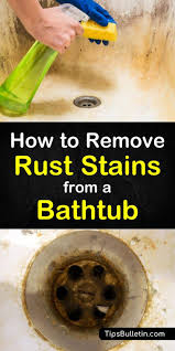Diy mason jar vanity light. 4 Fast Easy Ways To Remove Rust Stains From A Bathtub