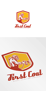 First Coat Spray Painting Logo On Behance