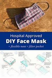 Learn How To Sew A Diy Pleated Face Mask With Filter Pocket Nose Wire And Elastic Ear Hooks This Fabric Surgical Sty Diy Face Mask Face Mask Easy Face Masks
