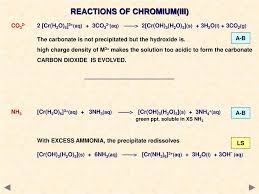 The chromic acid reacts with the sodium nitrate formed before. Ppt An Introduction To Transition Metal Complexes Powerpoint Presentation Id 839476