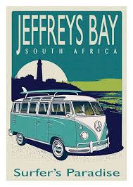 Jeffreys Bay South Africa Combi Surf Surf Poster Vintage Surf Cape Town South Africa