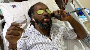 Christopher henry gayle (chris gayle) is a jamaican cricketer who plays international cricket for windies. Ipl 2020 Chris Gayle Shares Picture Of Himself Chilling On Hospital Bed Says Will Never Go Down Without A Fight Cricket Hindustan Times