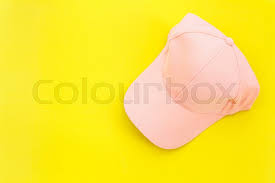 Upload your first copyrighted design. Top View New Blank Pink Baseball Hat On Yellow Background With Free Space For Design Stock Photo Stock Images Page Everypixel