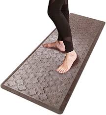 Things to consider when buying kitchen floor mats. Amazon Com Hebe Oversized Anti Fatigue Comfort Mats For Kitchen Floor Standing Desk Non Slip Thick Cushioned Kitchen Floor Mats Runner Waterproof Kitchen Rugs Heavy Duty Comfort Standing Mats 20 X60 Brown Kitchen Dining