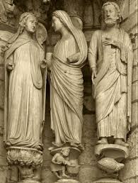 Portail Nord De La Cathedrale De Chartres Acheve En 1217 Detail Des Statues D Ebrasement De La Porte Gauche Cathedrale De Chartres Art Gothique Cathedrale