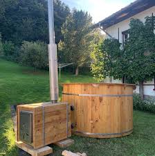 Neu hot tub badefass badezuber pool outdoor badewanne 180 cm sibirische fichte 40mm gehobelt, komplett set. Martin Auer Grunder Feuerwasser Badefasser Und Outdoor Badewannen