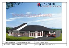 Plan rumah 1 bilik tidur. Pelan Rumah Banglo 1 Tingkat 5 Bilik Tidur 4 Bilik Air 5221 Kps Menjadi Idaman Blog Lea Azleeya