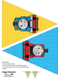 Banner Free Thomas The Train Birthday Printables Thomas Tank Printable Party Banner Party Decorations Thomas The Train Birthday Party Thomas Birthday Parties Trains Birthday Party
