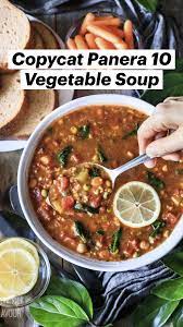 Copycat Panera 10 Vegetable Soup Pinterest