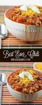 Best Chili Recipe Slow Cooker Style Pip And Ebby Recipe Favorite Chili Recipe Recipes Best Chili Recipe Ever