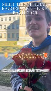 MEET THE OFFICIAL RAZORBACK CHICKS BACHELOR…🥁🥁🥁 JACOB REEDER!!  @jacobsreeder We went around campus