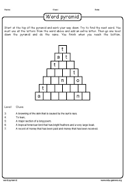 Print/export your crossword puzzle to pdf or microsoft word. Word Pyramid Puzzle Maker